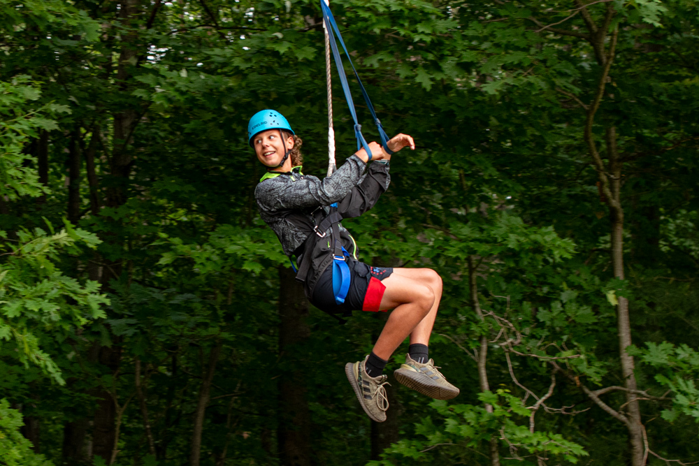 Venture Out Campers at the zip line