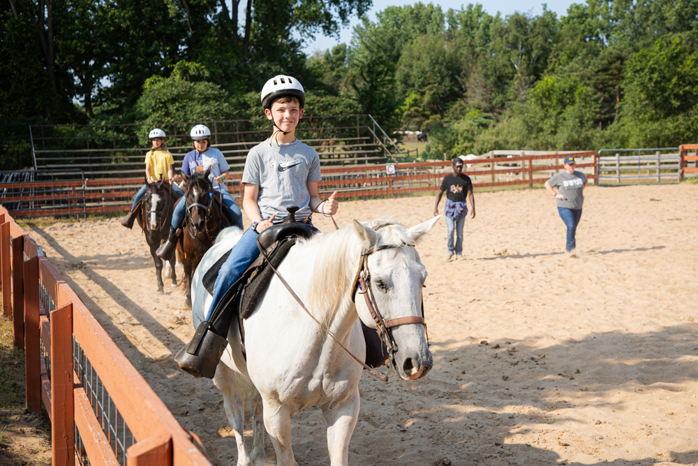Trail Blazers in riding lessons