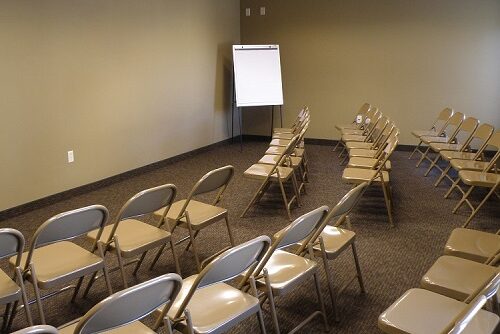 Keep meeting room with chairs